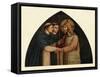 'Christ as a Pilgrim Met by Two Dominicans', 15th century, (c1909)-Fra Angelico-Framed Stretched Canvas