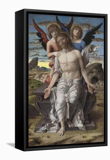 Christ as the Suffering Redeemer, 1495-1500-Andrea Mantegna-Framed Stretched Canvas