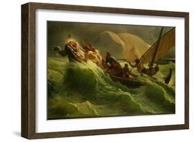 Christ Asleep in His Boat-Jules Jospeh Meynier-Framed Giclee Print