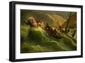 Christ Asleep in His Boat-Jules Jospeh Meynier-Framed Giclee Print