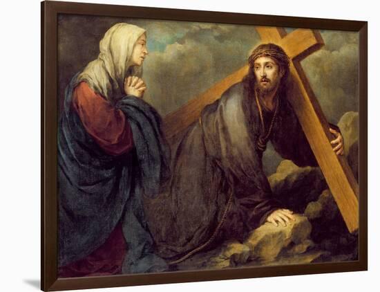 Christ at Calvary-Bartolome Esteban Murillo-Framed Giclee Print