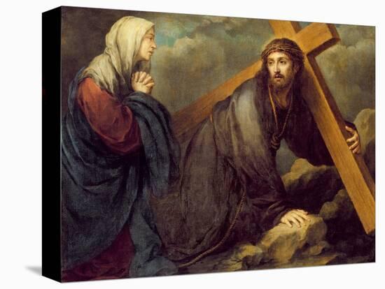 Christ at Calvary-Bartolome Esteban Murillo-Stretched Canvas