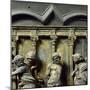 Christ at Column, Bronze Panel-null-Mounted Giclee Print