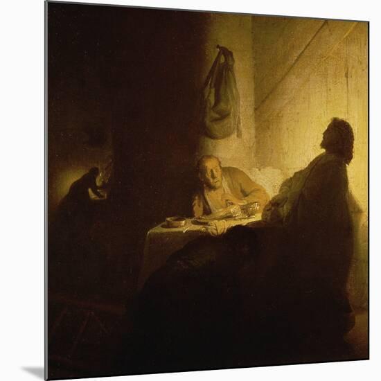 Christ at Emmaus-Rembrandt van Rijn-Mounted Giclee Print