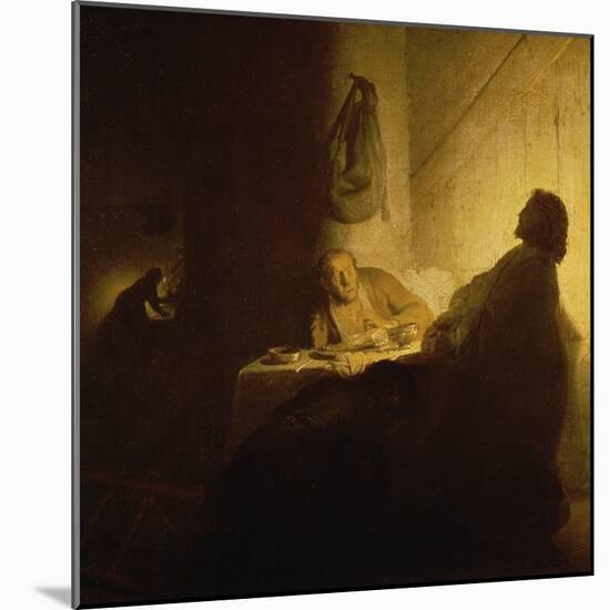 Christ at Emmaus-Rembrandt van Rijn-Mounted Giclee Print