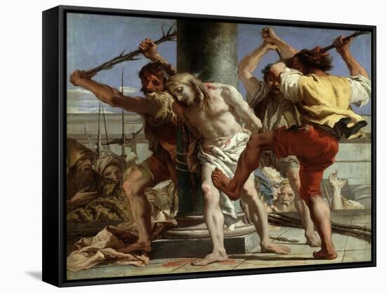 Christ at the Column, 1772-Giandomenico Tiepolo-Framed Stretched Canvas