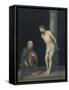 Christ at the Column (Oil on Canvas)-Bartolome Esteban Murillo-Framed Stretched Canvas
