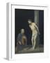 Christ at the Column (Oil on Canvas)-Bartolome Esteban Murillo-Framed Giclee Print