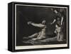 Christ at the Column-Diego Velazquez-Framed Stretched Canvas