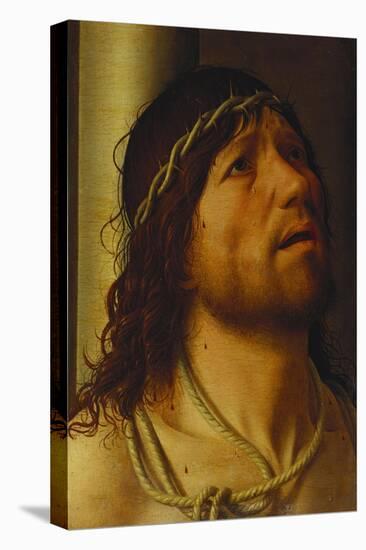 Christ at the Column-Antonello da Messina-Stretched Canvas