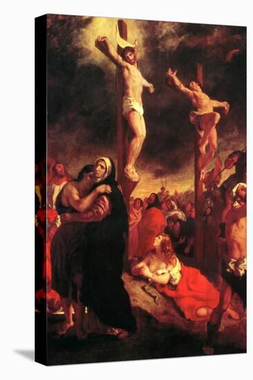 Christ at the Cross-Eugene Delacroix-Stretched Canvas