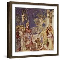 Christ at the Gates of Jerusalem-Giotto di Bondone-Framed Giclee Print