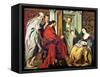 Christ at the House of Martha and Mary of Bethany-Jacob Jordaens-Framed Stretched Canvas