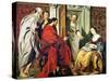 Christ at the House of Martha and Mary of Bethany-Jacob Jordaens-Stretched Canvas