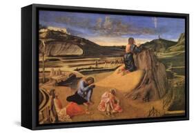 Christ at the Mount of Olives-Giovanni Bellini-Framed Stretched Canvas