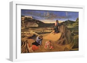 Christ at the Mount of Olives-Giovanni Bellini-Framed Art Print