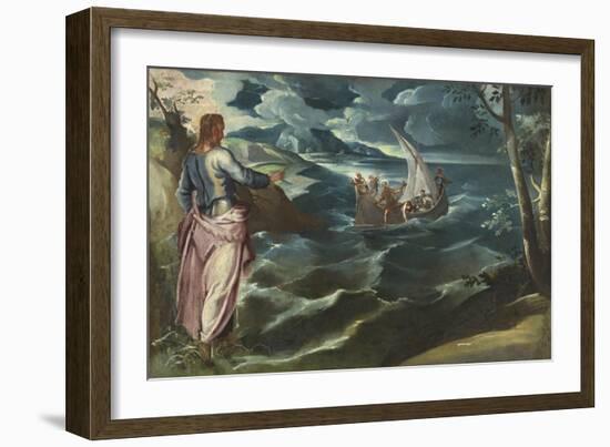 Christ at the Sea of Galilee, c.1575-80-Jacopo Robusti Tintoretto-Framed Giclee Print