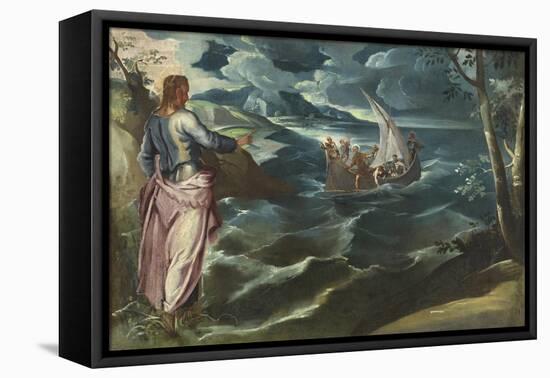 Christ at the Sea of Galilee, c.1575-80-Jacopo Robusti Tintoretto-Framed Stretched Canvas