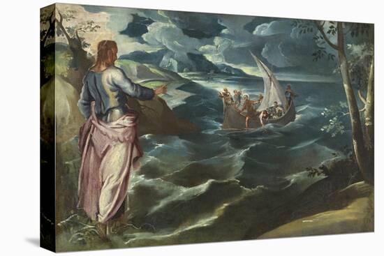 Christ at the Sea of Galilee, c.1575-80-Jacopo Robusti Tintoretto-Stretched Canvas