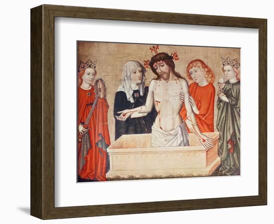 Christ at the Sepulchre, Supported by His Mother and Saint John-null-Framed Giclee Print