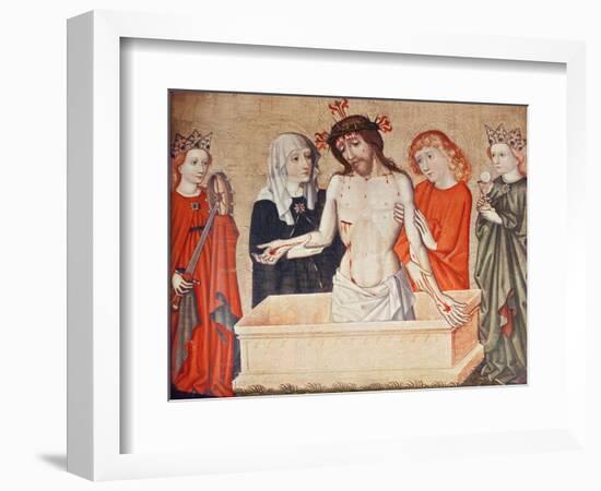 Christ at the Sepulchre, Supported by His Mother and Saint John-null-Framed Giclee Print