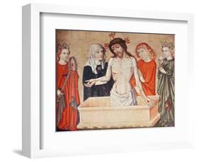 Christ at the Sepulchre, Supported by His Mother and Saint John-null-Framed Giclee Print