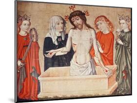 Christ at the Sepulchre, Supported by His Mother and Saint John-null-Mounted Giclee Print