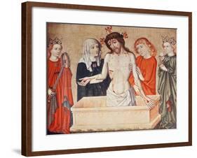 Christ at the Sepulchre, Supported by His Mother and Saint John-null-Framed Giclee Print