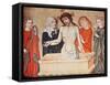 Christ at the Sepulchre, Supported by His Mother and Saint John-null-Framed Stretched Canvas