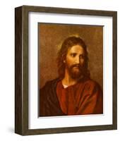 Christ at Thirty-Three-Heinrich Hofmann-Framed Art Print