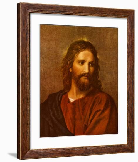 Christ at Thirty-Three-Heinrich Hofmann-Framed Art Print