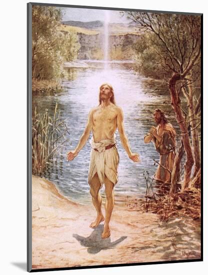 Christ Baptised by John the Baptist-William Brassey Hole-Mounted Premium Giclee Print