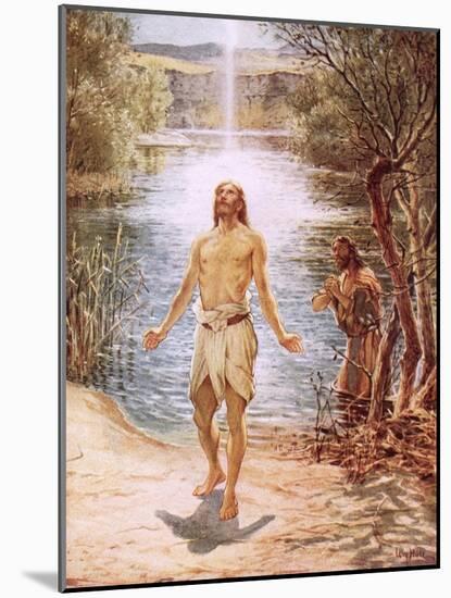 Christ Baptised by John the Baptist-William Brassey Hole-Mounted Giclee Print