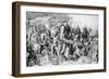 Christ Bearing His Cross, C.1475 (Engraving)-Martin Schongauer-Framed Giclee Print