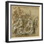 Christ Bearing His Cross Encounters St Veronica-Lavinia Fontana-Framed Giclee Print