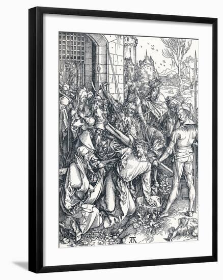 Christ Bearing the Cross, 1498-Albrecht Dürer-Framed Premium Giclee Print