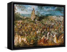 Christ Bearing the Cross, 1569-Pieter Bruegel the Elder-Framed Stretched Canvas