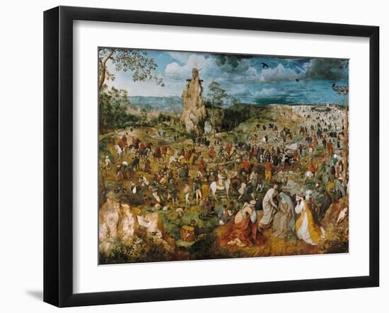 Christ Bearing the Cross, 1569-Pieter Bruegel the Elder-Framed Giclee Print