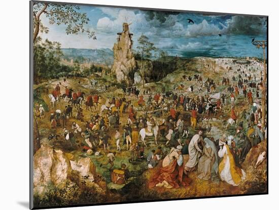 Christ Bearing the Cross, 1569-Pieter Bruegel the Elder-Mounted Giclee Print