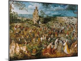 Christ Bearing the Cross, 1569-Pieter Bruegel the Elder-Mounted Giclee Print