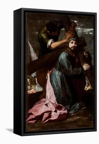 Christ Bearing the Cross (Via Dolorosa) (Oil on Canvas)-Alonso Cano-Framed Stretched Canvas