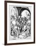 Christ before Annas (Engraving)-Martin Schongauer-Framed Giclee Print