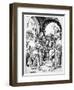 Christ before Annas (Engraving)-Martin Schongauer-Framed Giclee Print