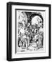 Christ before Annas (Engraving)-Martin Schongauer-Framed Giclee Print