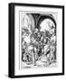 Christ before Annas (Engraving)-Martin Schongauer-Framed Giclee Print