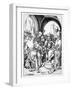 Christ before Annas (Engraving)-Martin Schongauer-Framed Giclee Print