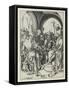 Christ before Annas-Martin Schongauer-Framed Stretched Canvas