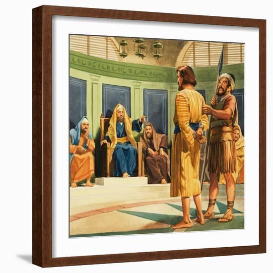Christ Before Caiaphas-null-Framed Giclee Print