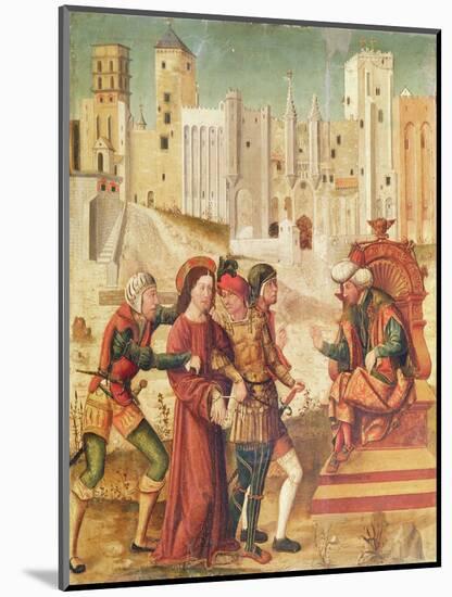 Christ before Herod, Left Panel from the Retable of the Passion, 1517-20-Antonio Ronzen-Mounted Giclee Print