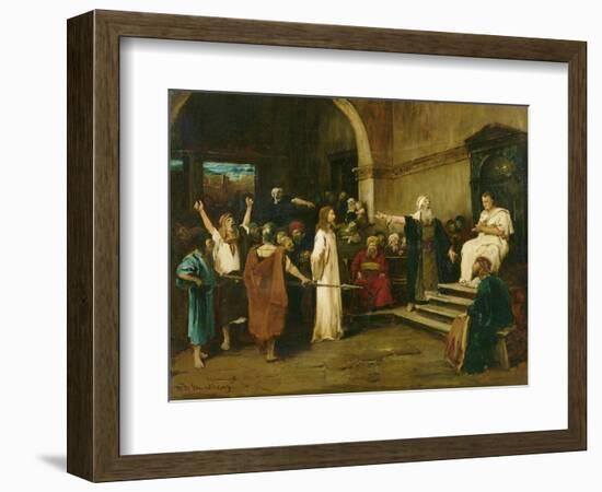 Christ Before Pilate, 1880-Mihaly Munkacsy-Framed Giclee Print